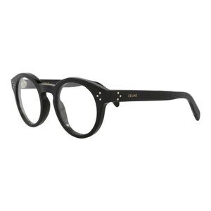 Celine Mens Round/Oval Black Black Transparent Fashion Designer Eyewear
